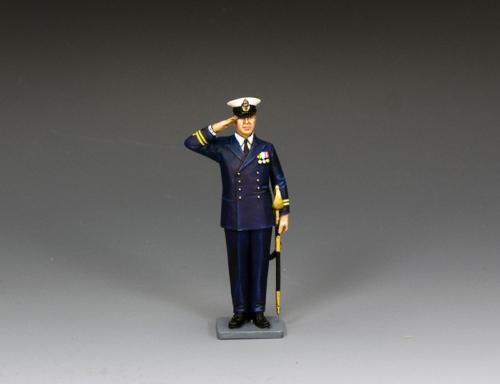 CE112 - Royal Navy Lieutenant  Saluting - disponible début mars