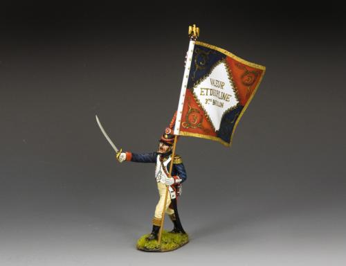 NA514 - F.L.I. Officer with Battalion Flag - disponible début mars